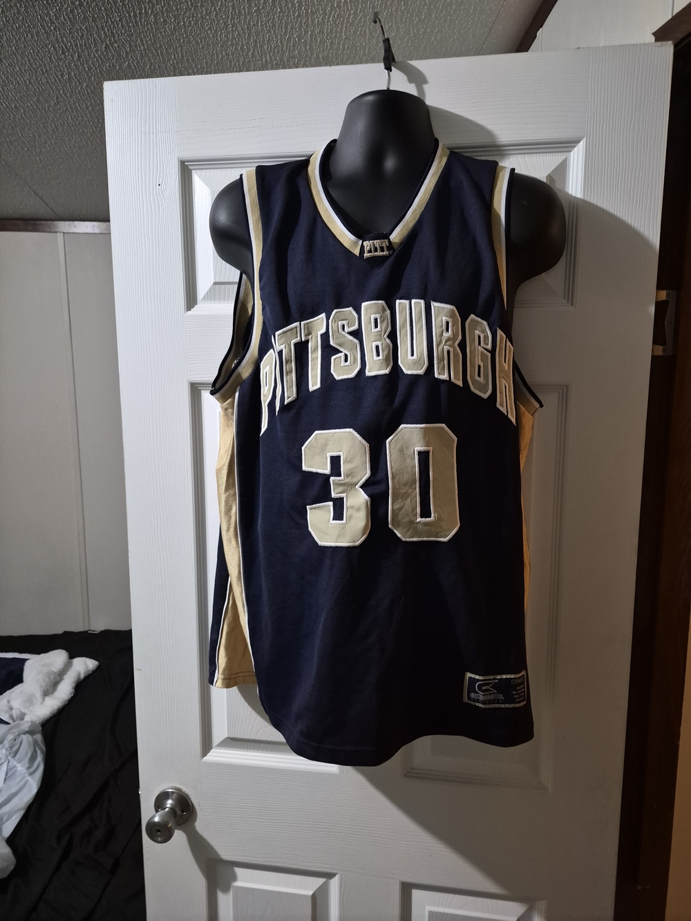 Colosseum Pittsburgh Navy and Gold Basketball Jersey #30
